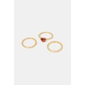 Prsten Coach 3-pack 506186GLD600
