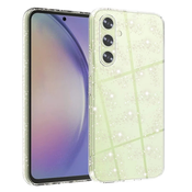 Prozoren TPU gel ovitek Techsuit SparkleSkin za Samsung Galaxy A54 5G
