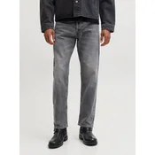 JACK & JONES Kavbojke JJICHRIS JJORIGINAL črn denim