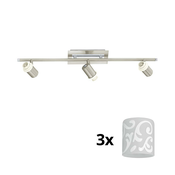 Eglo - LED spot rasvetno telo MY CHOICE 3xE14/40W/230V hrom/bela