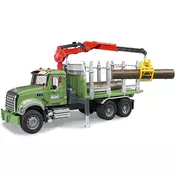 Kamion Mack GRANIT za prevoz drva sa utovarnim kranom Bruder 028244
