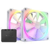 140 mm NZXT F-Series F140 RGB ventilator dvojni bel 140 mm RF-R14DF-W1