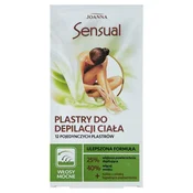 Joanna Sensual trakovi za odstranjevanje dlak na telesu - za močne dlake 1 paket - 12 kosov