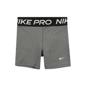 NIKE Sportske hlace, siva melange / crna / bijela