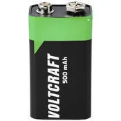 Voltcraft VOLTCRAFT 6LR61 9 V akumulator Li-Ion 500 mAh 7.4 V 1 kos, (20641338)