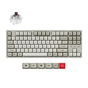 Keychron Keychron C1 Pro 8K QMK Žična Mehanska Tipkovnica po meri/RGB Led/Super Brown/C1PX-M3, (5000129550)