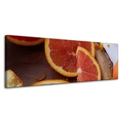 shumee Platno s tiskom Kuhinja Rdeča Oranžna 120x40