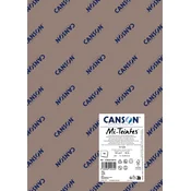 Papir za pastel Canson Mi-Teintes A3 160 g - 10 listov - Filc siva 429