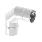 JEREMIAS TWIN22080/125 Rigid elbow 87° Jeremias premer 80/125 mm z tesnilom