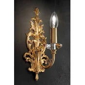 Casa Padrino luxury baroque crystal wall lamp gold 15 x 15 x H. 33 cm - Magnificent wall light in baroque style - Baroque lights - Noble & Magnificent - Luxury Quality - Made in Italy