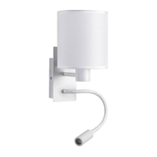 Brilagi - LED fleksibilna zidna lampa NUBILA 1xE27/25W/230V + LED/3W bela