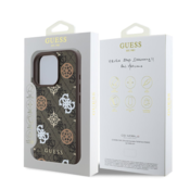 Guess Originalni ovitek GUHMP16XP4PWPW za iPhone 16 Pro Max - MagSafe - Stamp - PU - rjav