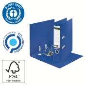 Leitz RECYCLE 180° arhivski vložek z vzvodom - A4, širina hrbtišča 8 cm, okolju prijazen, moder