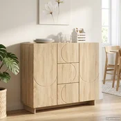Strani šal Sonoma hrast 85,5 x 31 x 75 cm Inženirski les