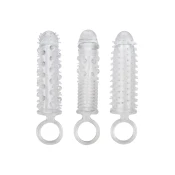 Set teksturiranih navlaka za penis 3 kom