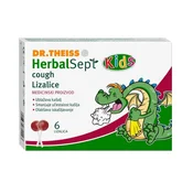 Dr. Theiss HerbalSept Kids Lizalice protiv kašlja Malina 6 komada