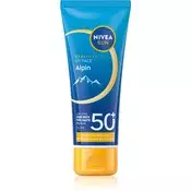 NIVEA SUN Alpin krema za obraz za sončenje proti mrazu in vetru SPF 50+ 40 ml