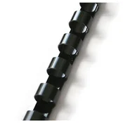 GBC plastični grebeni 12 mm, črni, 100 kosov