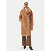 Rinascimento Umetni kožuh CFC0127146003 Bež Oversize