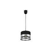 Luster na sajli MILO 1xE27/60W/230V srebrna/crna