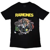 Ramones Cartoon Band Black XL Majica