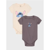 Sinsay - Pakovanje od 2 bodija Stitch - krem