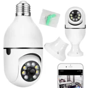 shumee Paronama WiFi kamera 360° vrtljiva stropna stenska domača E27 LED žarnica