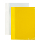 Ploščata mapa A4 ROC PVC z žepom spredaj prozorna zadaj rumena