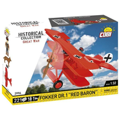 Cobi Veliki rat Fokker Dr. I Crveni Baron, 1:32, 206 k, 1 f