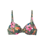 LASCANA Bikini zgornji del zelena/mešane barve