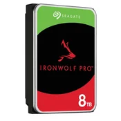SEAGATE HDD Ironwolf pro NAS (3.5/8TB/SATA/rmp 7200)