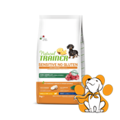 Natural Trainer Sensitive No Gluten Small&Toy Adult with Lamb 7kg, Granule