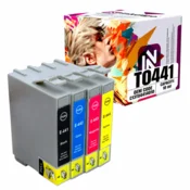 Inkdigo tusz T0441-T0444 kompatybilny z Epson Stylus CX3650 C64 CX6400 C84 Certyfikat TÜV