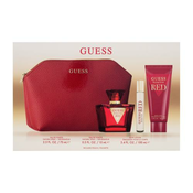 GUESS Seductive Red Set toaletna voda 75 ml + losjon za telo 100 ml + toaletna voda 15 ml + kozmetična torbica za ženske