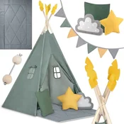 shumee Teepee šotor za otroke NK-406 Nukido - zelen