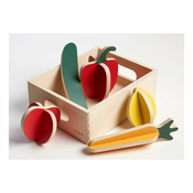 Drveni djecji set za igru Flexa Play Shop Vegetables