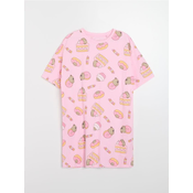 Sinsay - Pamučna spavaćica Pusheen the Cat - pastelno roze