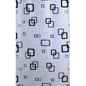 Zavesa za prho, 180 x 180 cm, vinil, bela/modra/črna - več barv - 1800.00 - 24 - Vinil - Aqualine - 180x180 cm