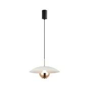 LED luster na sajli VALIA LED/9W/230V bela/zlatna