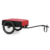 KLARFIT Companion, prikolica, 40kg /50 litrov, prikolica za kolesa, ročna prikolica , črna barva (BCT1-Companion-Red)