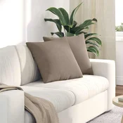 Jastucici za sofu 2 pcs Sivo-smeda 50 x 50 cm tkanina