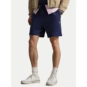Polo Ralph Lauren Kratke hlače iz tkanine 710934602011 Mornarsko modra Regular Fit