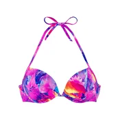 VENICE BEACH Bikini zgornji del ultra mornarsko modra/orhideja/oranžna/temno rdeča