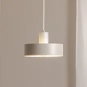 SIGMA Visoka svetilka Rif M, taupe, 1-svetilna, O 25 cm, jeklo - Dnevna soba/jedilnica - Sodobni - siva - Kovina