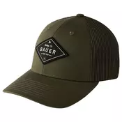 Moška kapa s ščitnikom Bauer Patch Hat Dark OLV