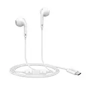 OEM Mayaxess, Žične USB-C slušalke z vgrajenim mikrofonom za Fairphone 5, Bela, (5000228836)