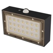 Solarna LED svetilka BRIXO s senzorjem gibanja,črna, nevtralna bela