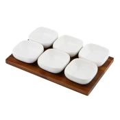 Bel porcelanast komplet za serviranje 6 ks Essentials – Ladelle