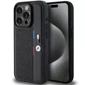 shumee Trdi ovitek za iPhone 15 Pro BMW, perforiran, črne barve