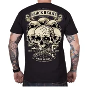 Hardcore majica moška - HILL SKULL - BLACK HEART - 8180